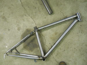 Custom steel MTB frame made by FTW